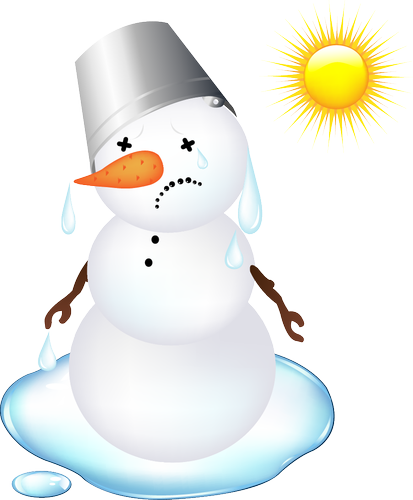 Poner la nieve al sol o cerca de un radiador, estufa...; y esperar un tiempo para ver qué ocurre