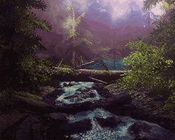 agua corriendo en río